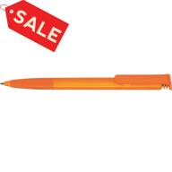 Ручка шариковая "SUPER-SOFT CLEAR" прозрачно-оранжевая (PMS151)